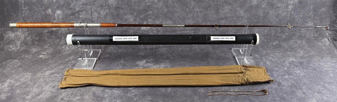Edward Vom Hofe Fishing Rod: 72" long.