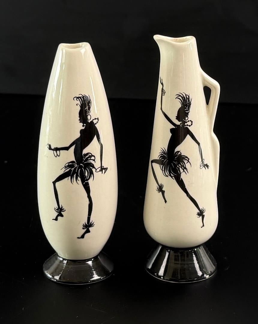 Wade Zamba Bud Vase and Jug: Largest is 4 1/2" tall.