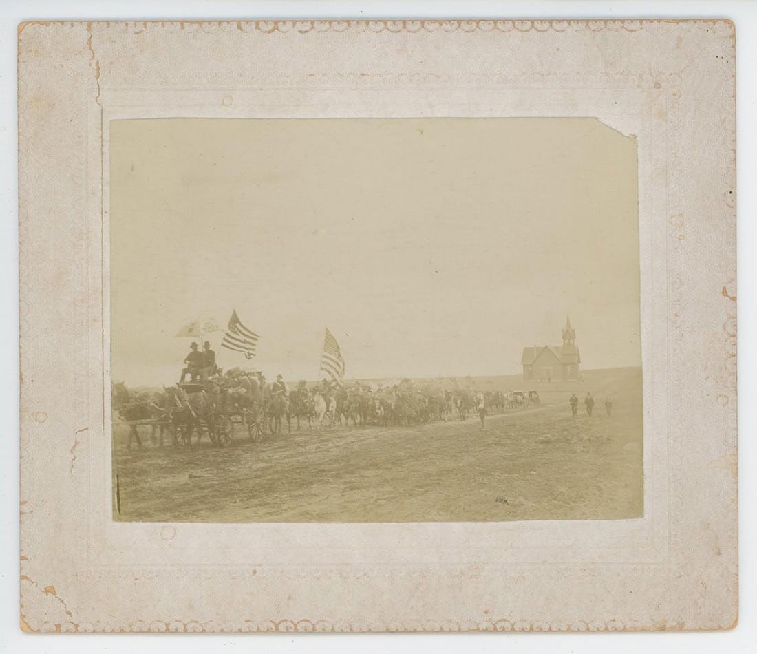 Midwest US Cavalry Procession Photo