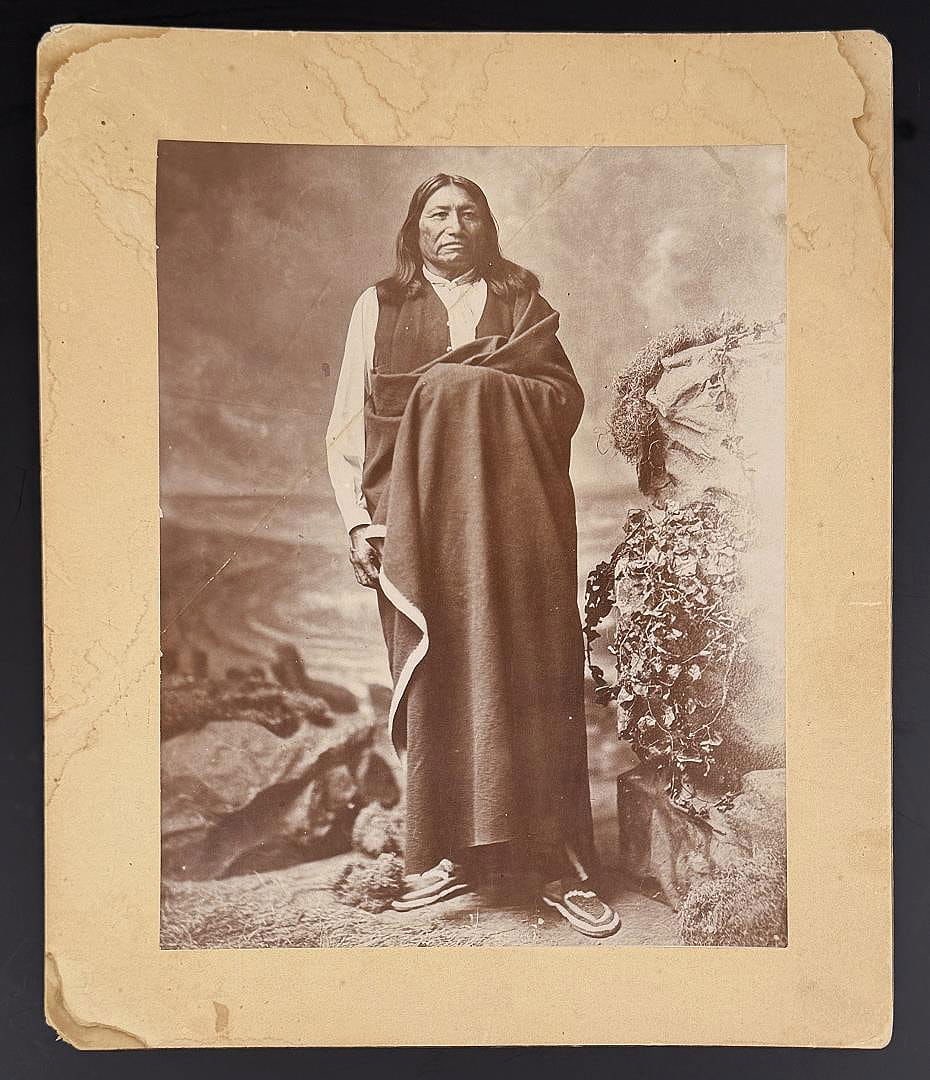 John A. Anderson Chief Spotted Tail: 10" by 12". Spotted Tail was a Sichangu Lakota tribal chief. Famed as a great warrior since his youth, warring on Ute, Pawnee and Absaroke ('Crow'), and having taken a leading part in the Grattan Mass