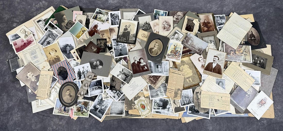 Large Collection of Antique Photos: 256 total