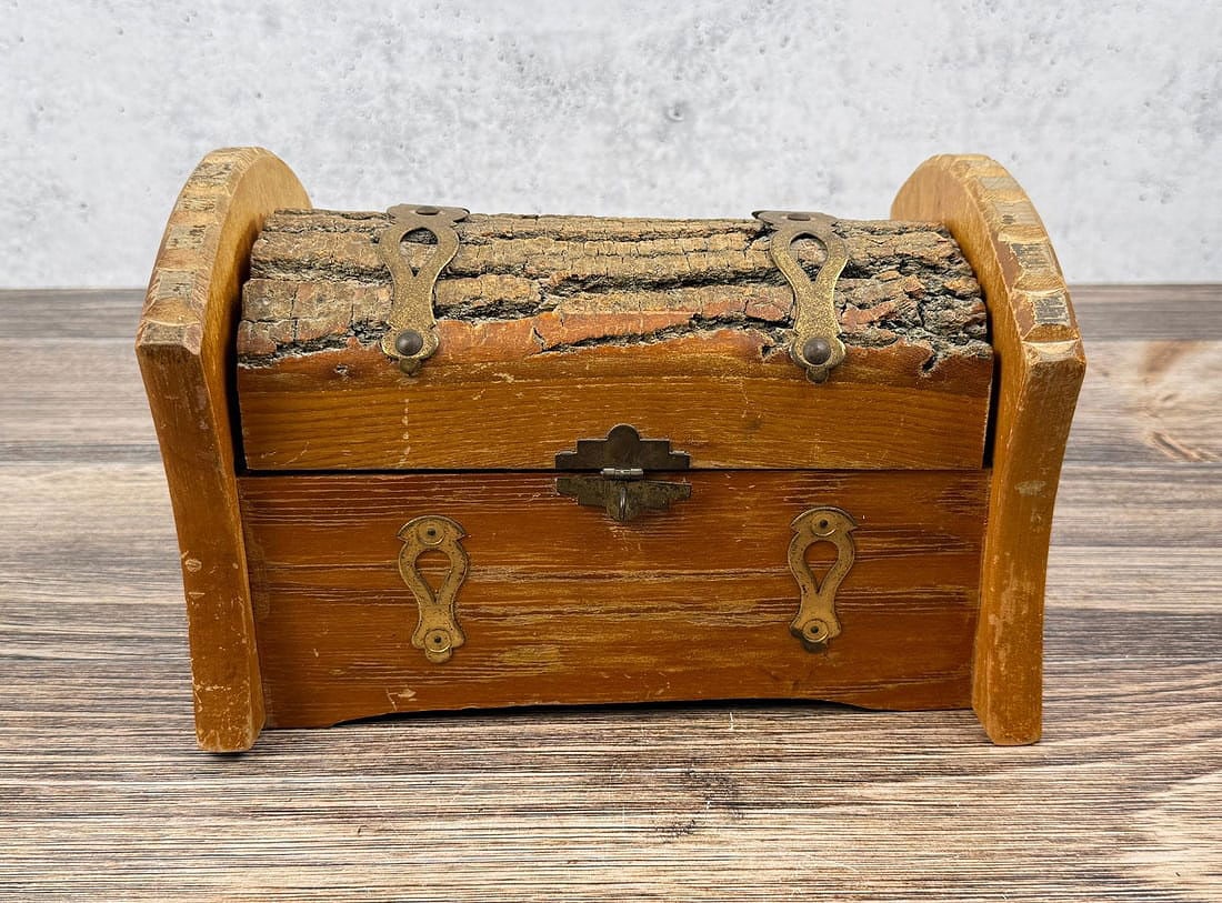 Rustic Wooden Treasure Box