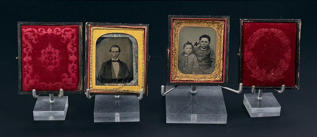Antique Daguerreotype Tintype Photos: Nice grouping.