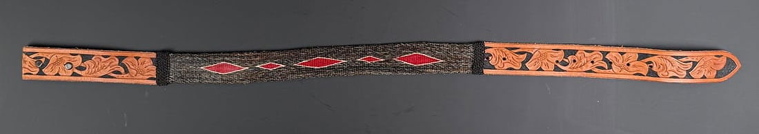 Deer Lodge Prison Montana Horsehair Belt: 32" long overall.