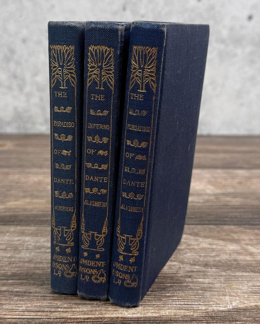 The Paradiso Inferno Purgatorio of Dante: Alighieri, JM Dent & Sons. Set of 3.