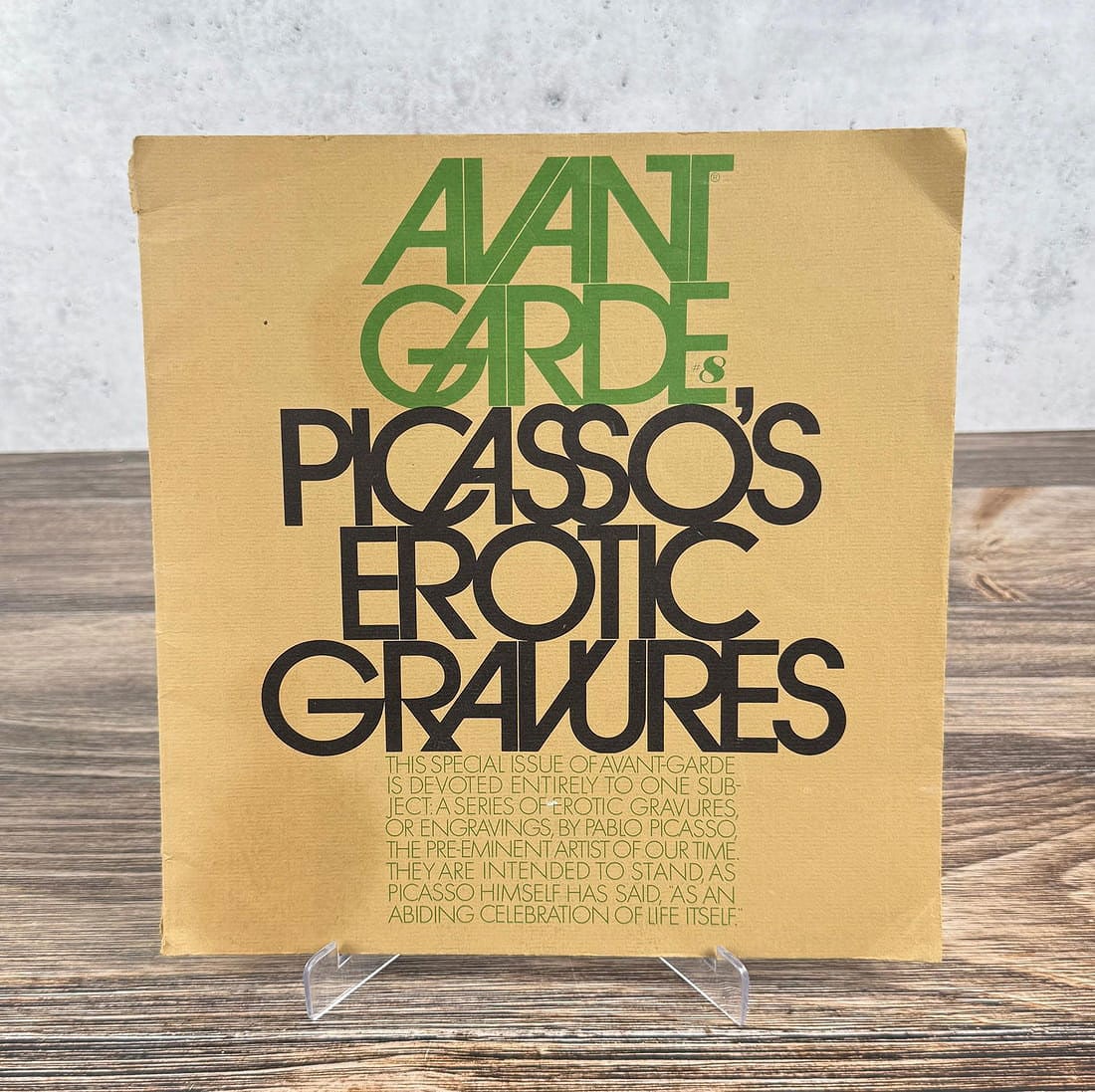 Avant Garde Picassos Erotic Gravures: Ralph Ginzburg, 1969.