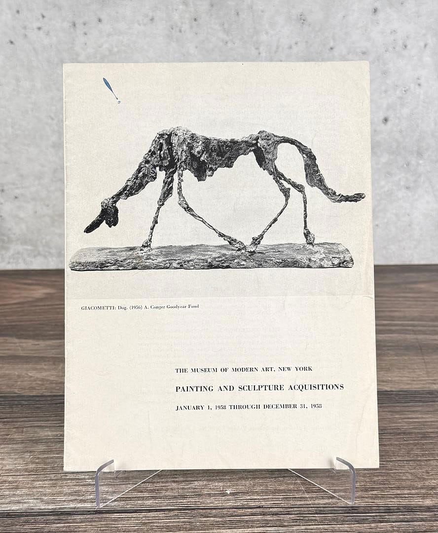 1958 The Museum of Modern Art Acquisition Catalog: Nice example.