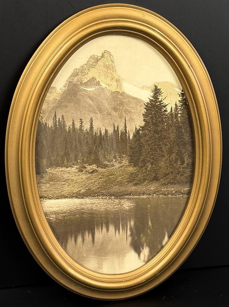 Cathedral Peak Photogravure: 7 3/4" by 10 3/4" framed.