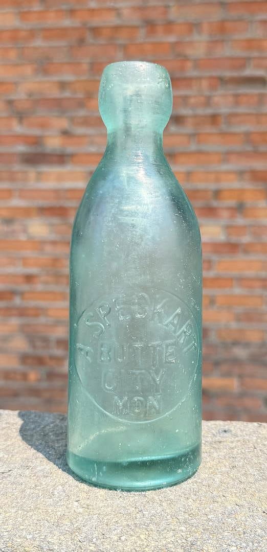 Speckart Butte Montana Squat Soda Bottle: Montana Territory.