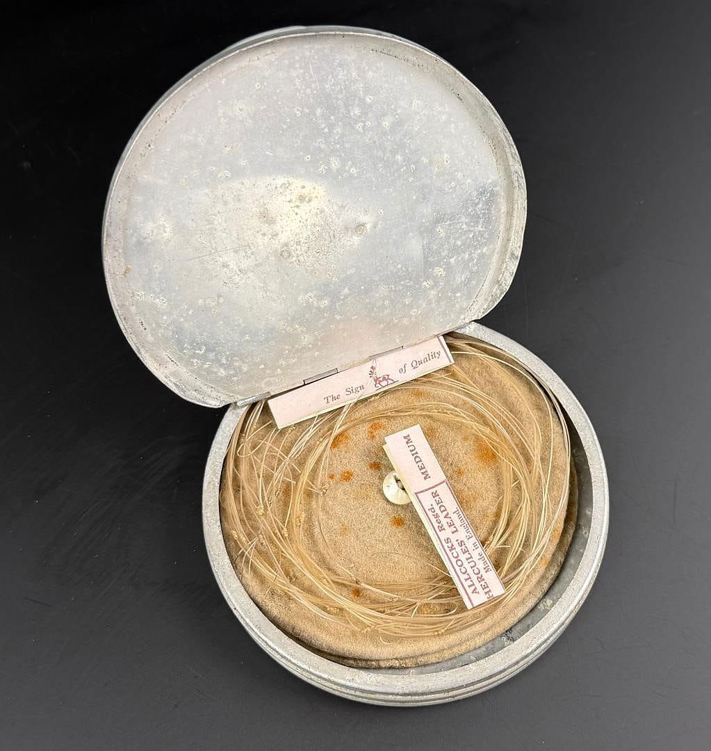 Hardy Bros Fly Fishing Leader Tippet Box: Also marked Wheatley.