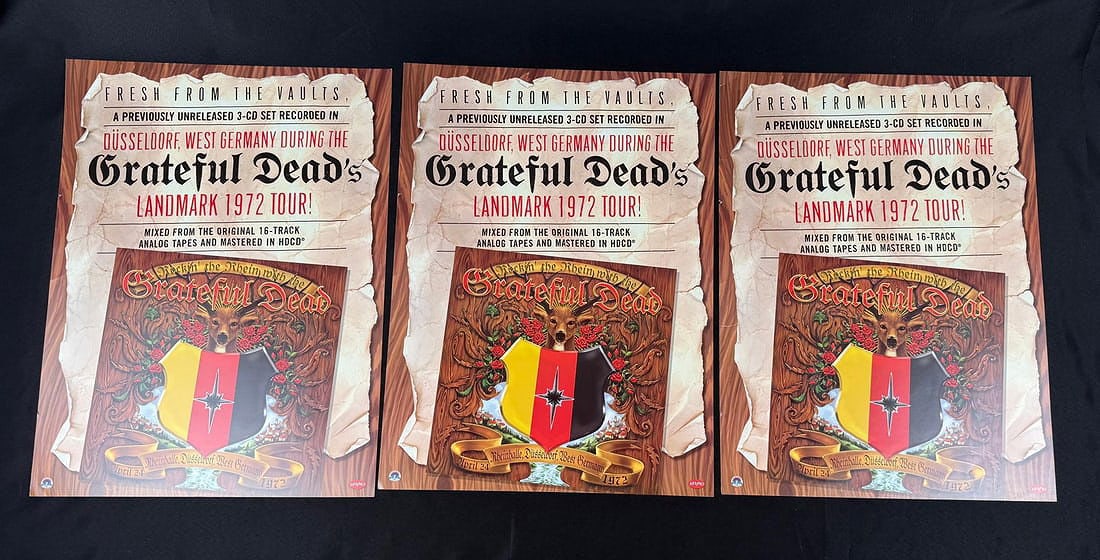 1972 Grateful Dead Landmark Tour Posters: 18" by 24". Nice grouping