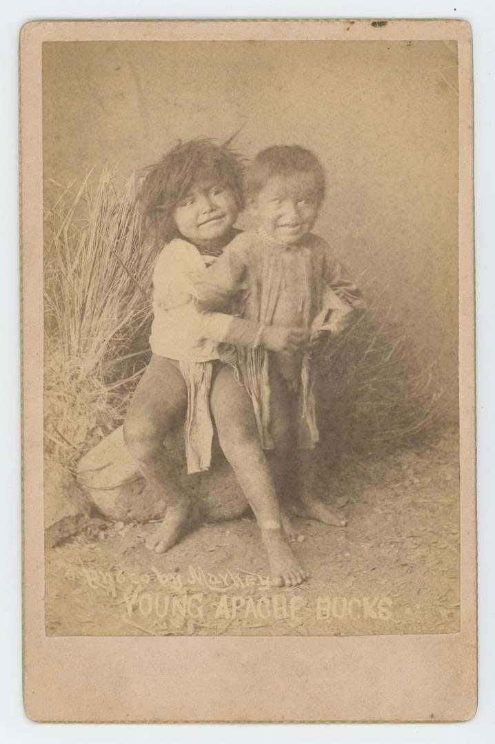D.A. Markey Apache Indian Bucks Photo: 4 1/4" by 6 1/2". Fort Grant Arizona