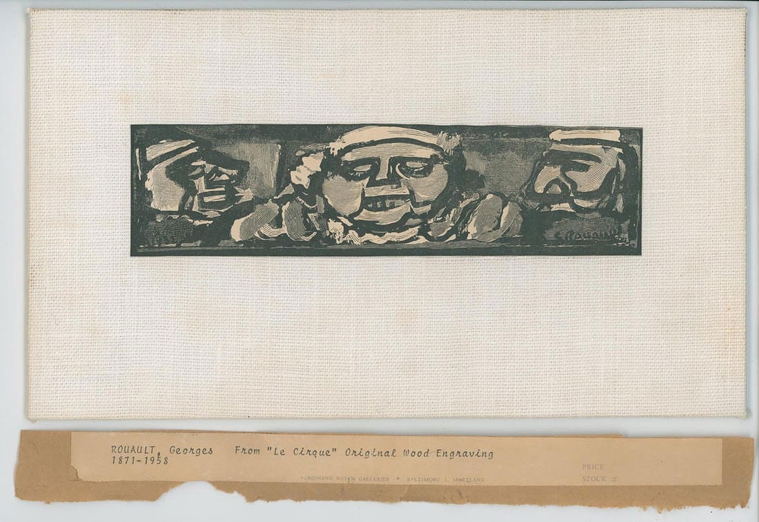 Georges Rouault Le Cirque Engraving