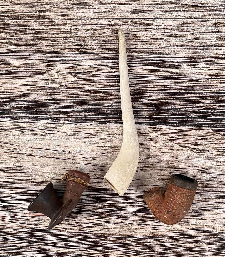 Revolutionary War Era Clay Pipes: Nice grouping