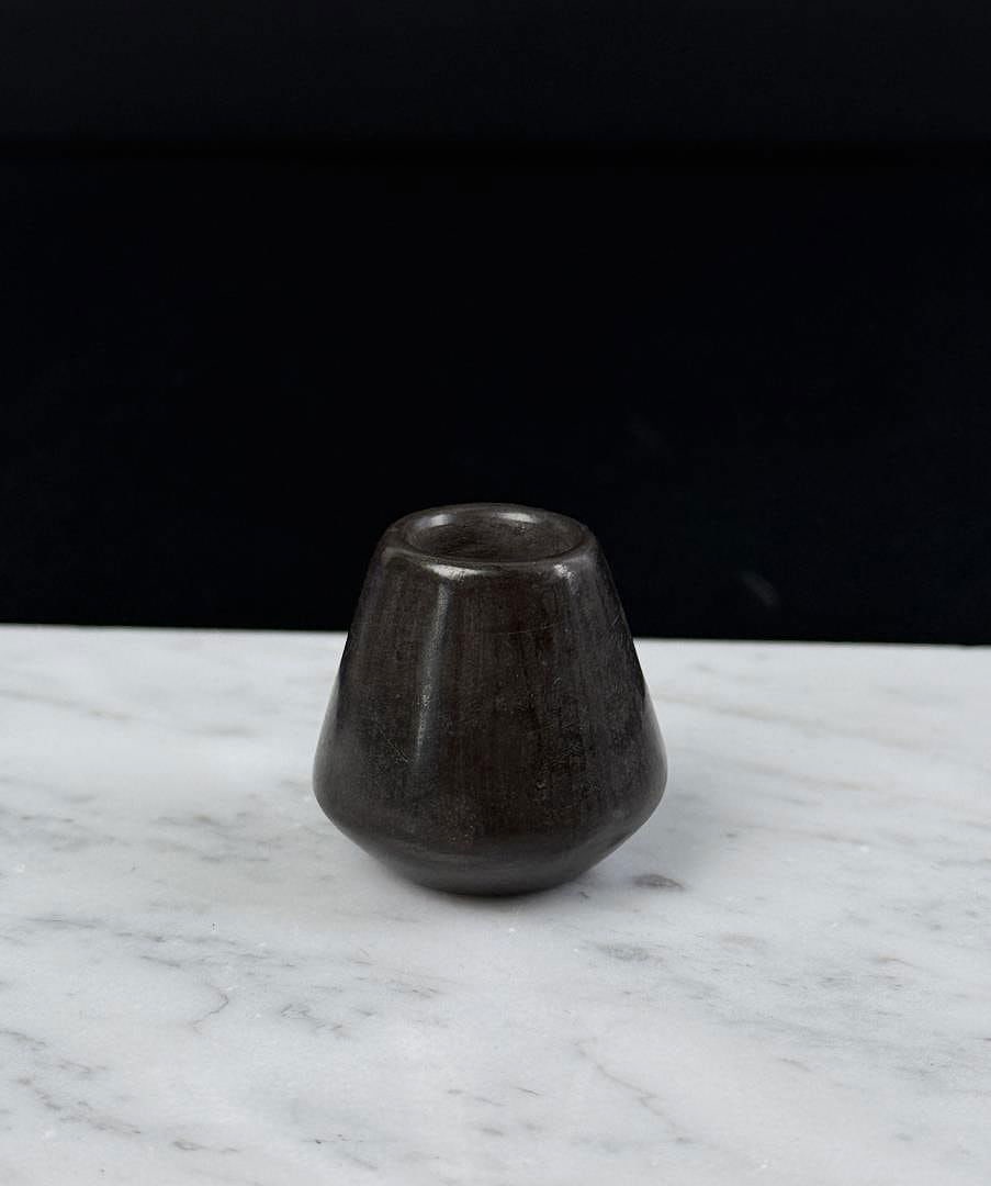 Casey Tsosie Santa Clara Pueblo Miniature Pot: 1 1/8" by 1 1/4".