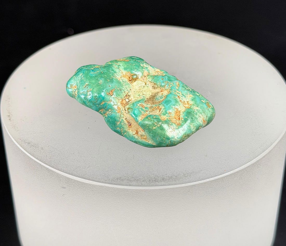 94.15 Carats of Jewelry Grade Turquoise Rough: 1/2" by 7/8" by 1 1/2"