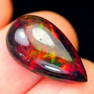 4.60Ct Natural Ethiopian Welo Smoked Opal - Ethiopian Opal - Pear Cabochon