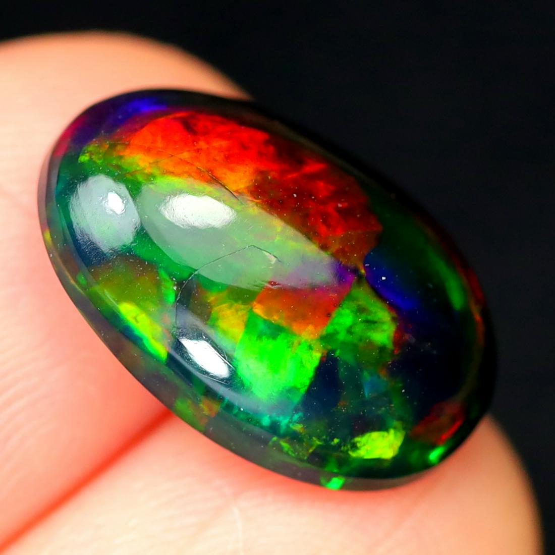 3.56Ct Natural Ethiopian Welo Smoked Opal - Ethiopian Opal - Oval Cabochon: Ksmith Jewels Global Welcome to our auction house, today auction brought to you by Ksmith Jewels Global based in Penang, Malaysia specialize in all kinds of opal and color gemstone both in manufacturi