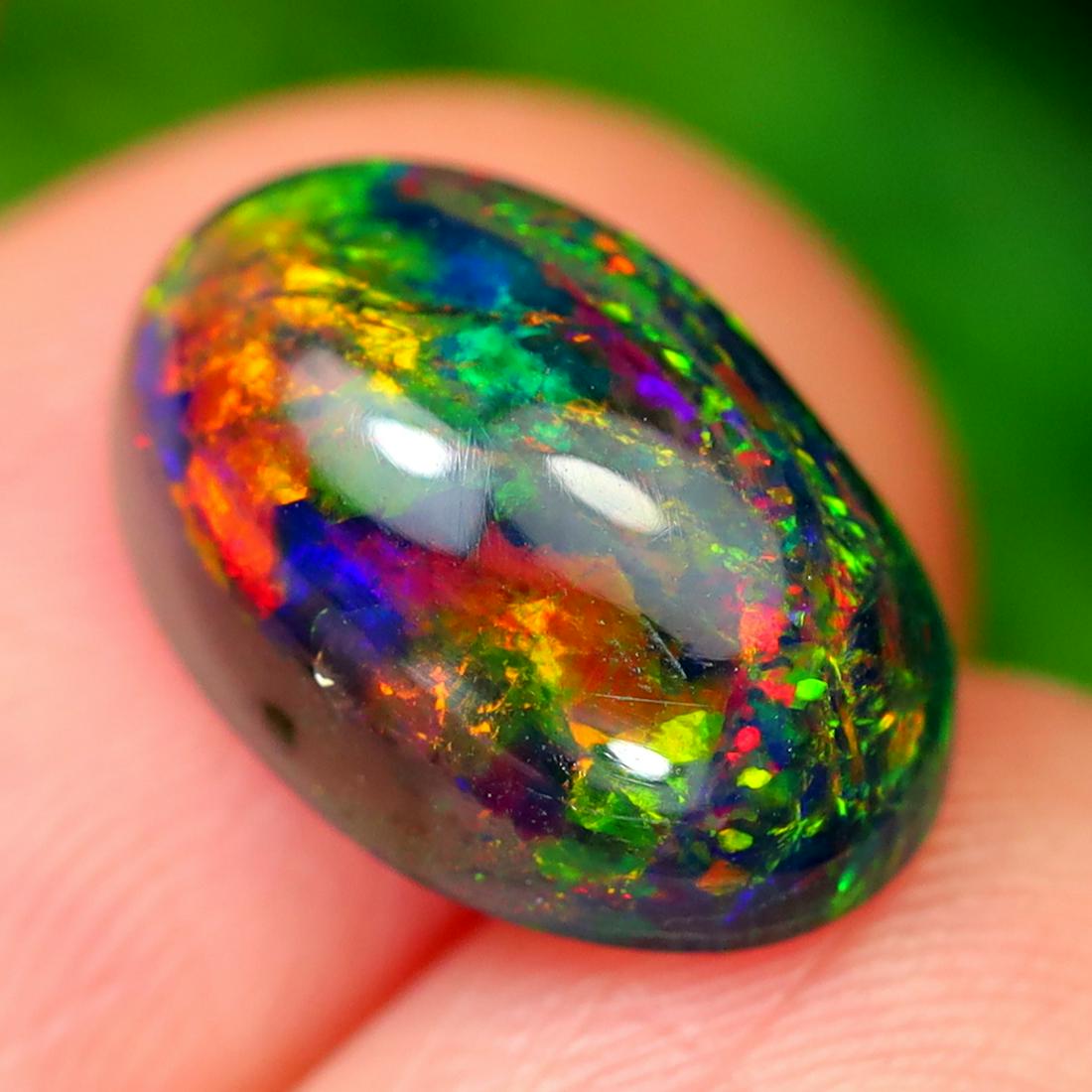 2.10Ct Natural Ethiopian Welo Smoked Opal - Ethiopian Opal - Oval Cabochon: Ksmith Jewels Global Welcome to our auction house, today auction brought to you by Ksmith Jewels Global based in Penang, Malaysia specialize in all kinds of opal and color gemstone both in manufacturi
