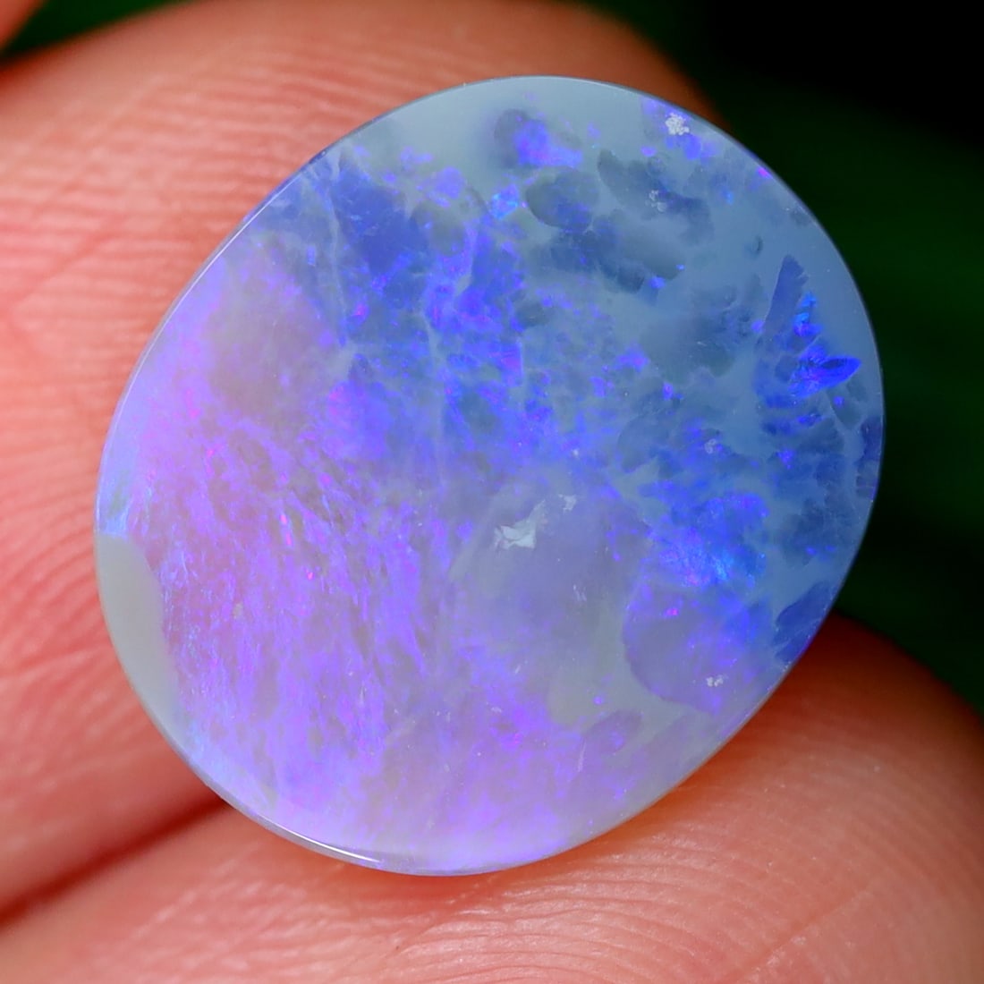 2.91Ct Lightning Ridge Opal Polished - Australian Opal - Oval Cabochon (1 of 3)