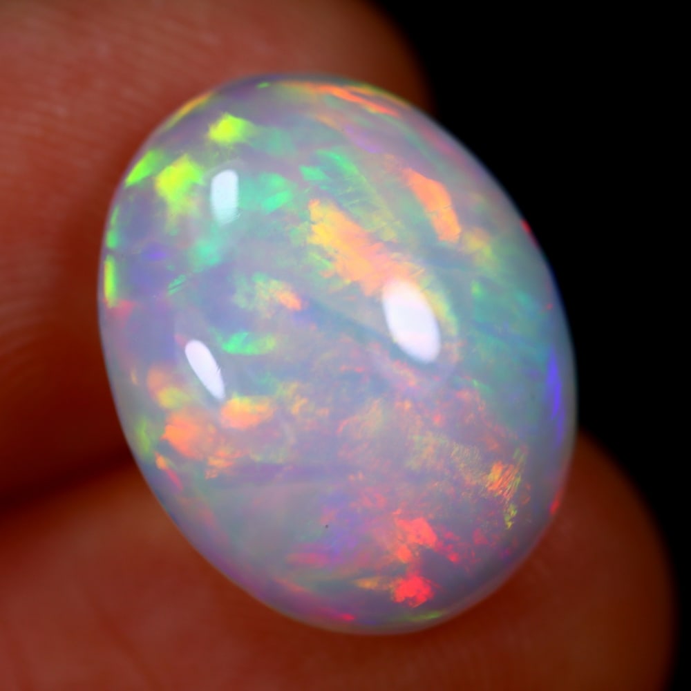 5.75Ct Welo Opal Polished - Ethiopian Opal - Oval Cabochon: Ksmith Jewels Global Welcome to our auction house, today auction brought to you by Ksmith Jewels Global based in Penang, Malaysia specialize in all kinds of opal and color gemstone both in manufacturi