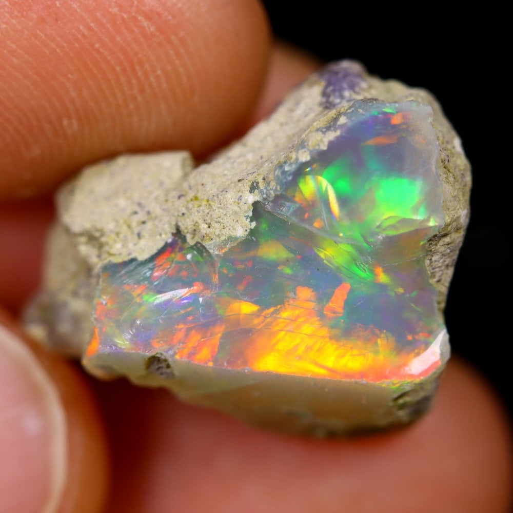 13Ct Rough Opal Specimen - Ethiopian Opal - Mineral Rough: Ksmith Jewels Global Welcome to our auction house, today auction brought to you by Ksmith Jewels Global based in Penang, Malaysia specialize in all kinds of opal and color gemstone both in manufacturi