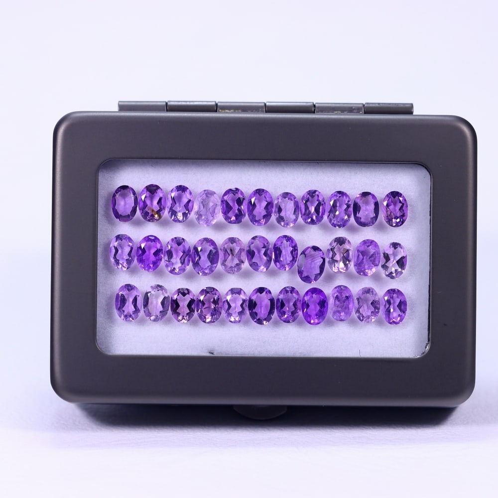 21.95Ct Amethyst Set - Polished Faceted: Ksmith Jewels Global Welcome to our auction house, today auction brought to you by Ksmith Jewels Global based in Penang, Malaysia specialize in all kinds of opal and color gemstone both in manufacturi