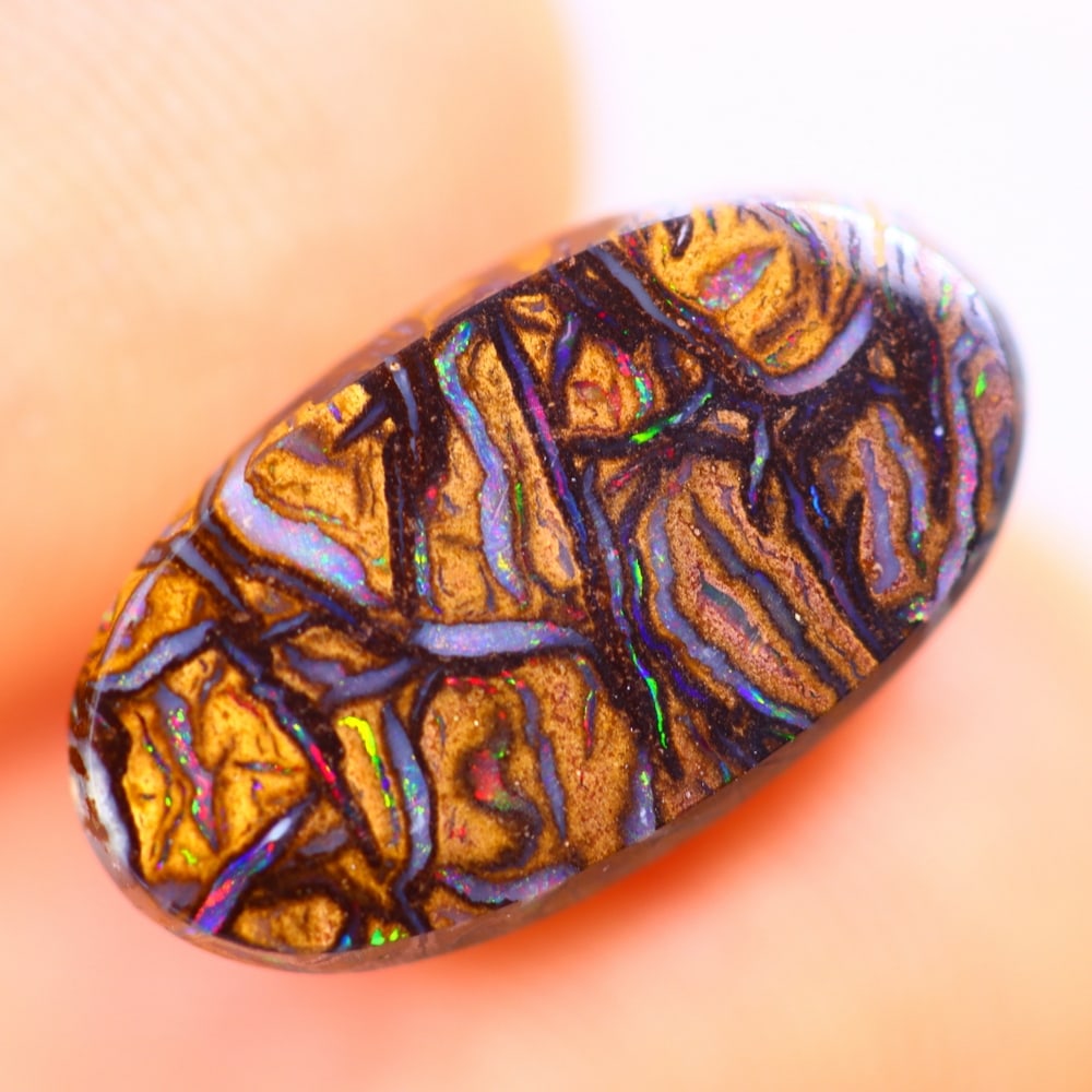 3.87Ct Boulder Opal Polished - Australian Opal - Oval Cabochon: Ksmith Jewels Global Welcome to our auction house, today auction brought to you by Ksmith Jewels Global based in Penang, Malaysia specialize in all kinds of opal and color gemstone both in manufacturi