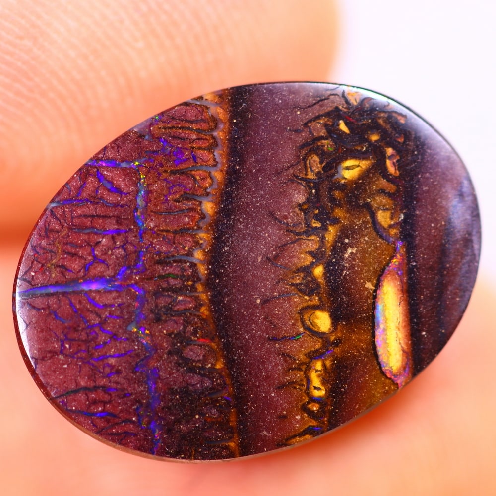 7.04Ct Boulder Opal Polished - Australian Opal - Oval Cabochon: Ksmith Jewels Global Welcome to our auction house, today auction brought to you by Ksmith Jewels Global based in Penang, Malaysia specialize in all kinds of opal and color gemstone both in manufacturi