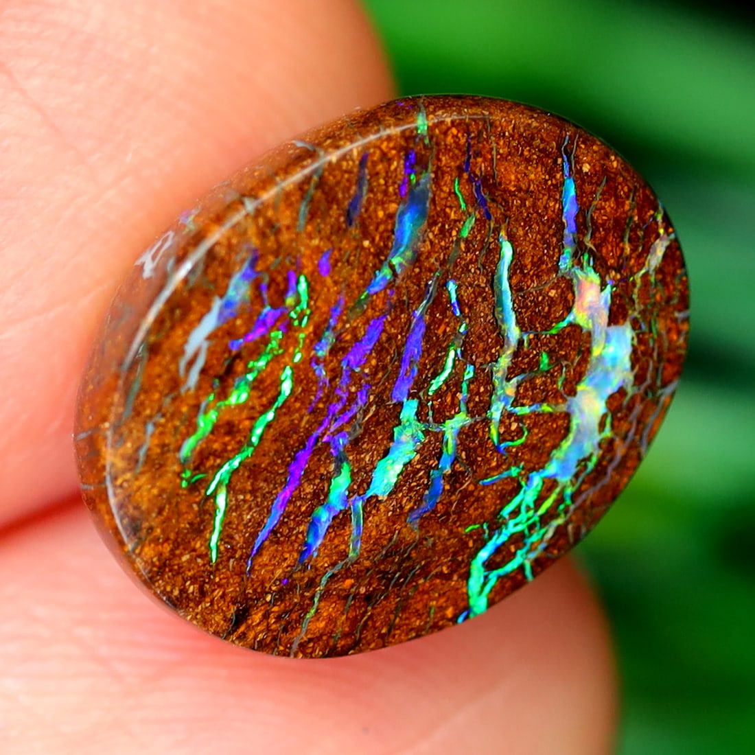 5.94Ct Koroit Matrix Boulder Opal Polished - Australian Opal - Oval Cabochon (JE3520) (1 of 4)