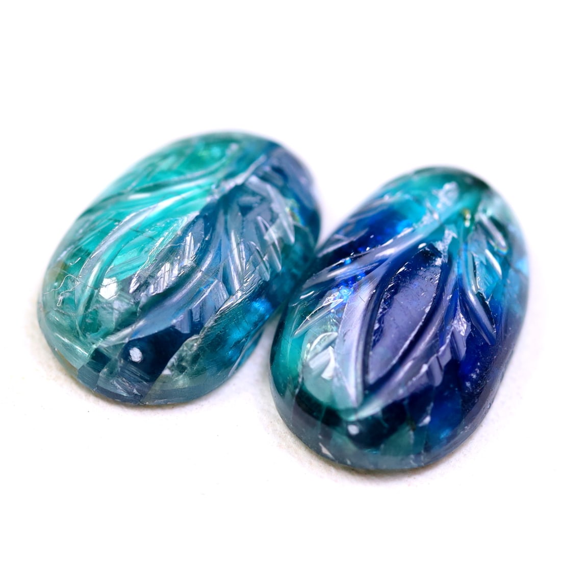 8.65Ct Natural Bi-Green Kyanite - Myanmar Kyanite - Carved Gemstone (OT4830): Ksmith Jewels Global Welcome to our auction house, today auction brought to you by Ksmith Jewels Global based in Penang, Malaysia specialize in all kinds of opal and color gemstone both in manufacturi