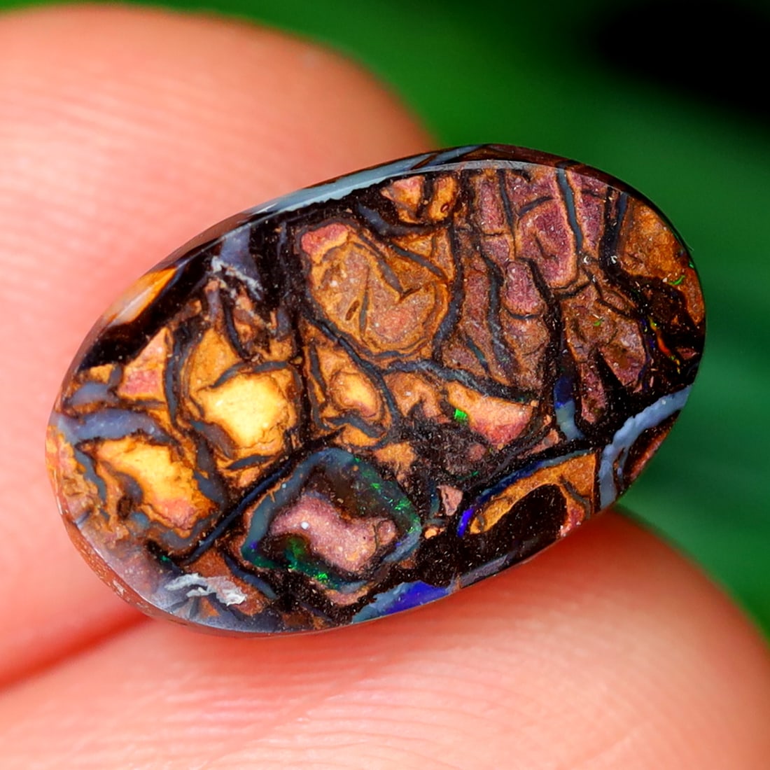 3.88Ct Koroit Boulder Opal Polished - Australian Opal - Oval Cabochon (JE3523): Ksmith Jewels Global Welcome to our auction house, today auction brought to you by Ksmith Jewels Global based in Penang, Malaysia specialize in all kinds of opal and color gemstone both in manufacturi