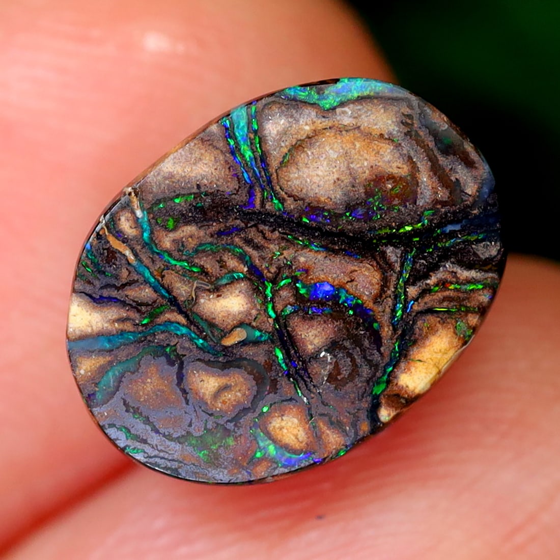 2.20Ct Koroit Boulder Opal Polished - Australian Opal - Oval Cabochon: Ksmith Jewels Global Welcome to our auction house, today auction brought to you by Ksmith Jewels Global based in Penang, Malaysia specialize in all kinds of opal and color gemstone both in manufacturi