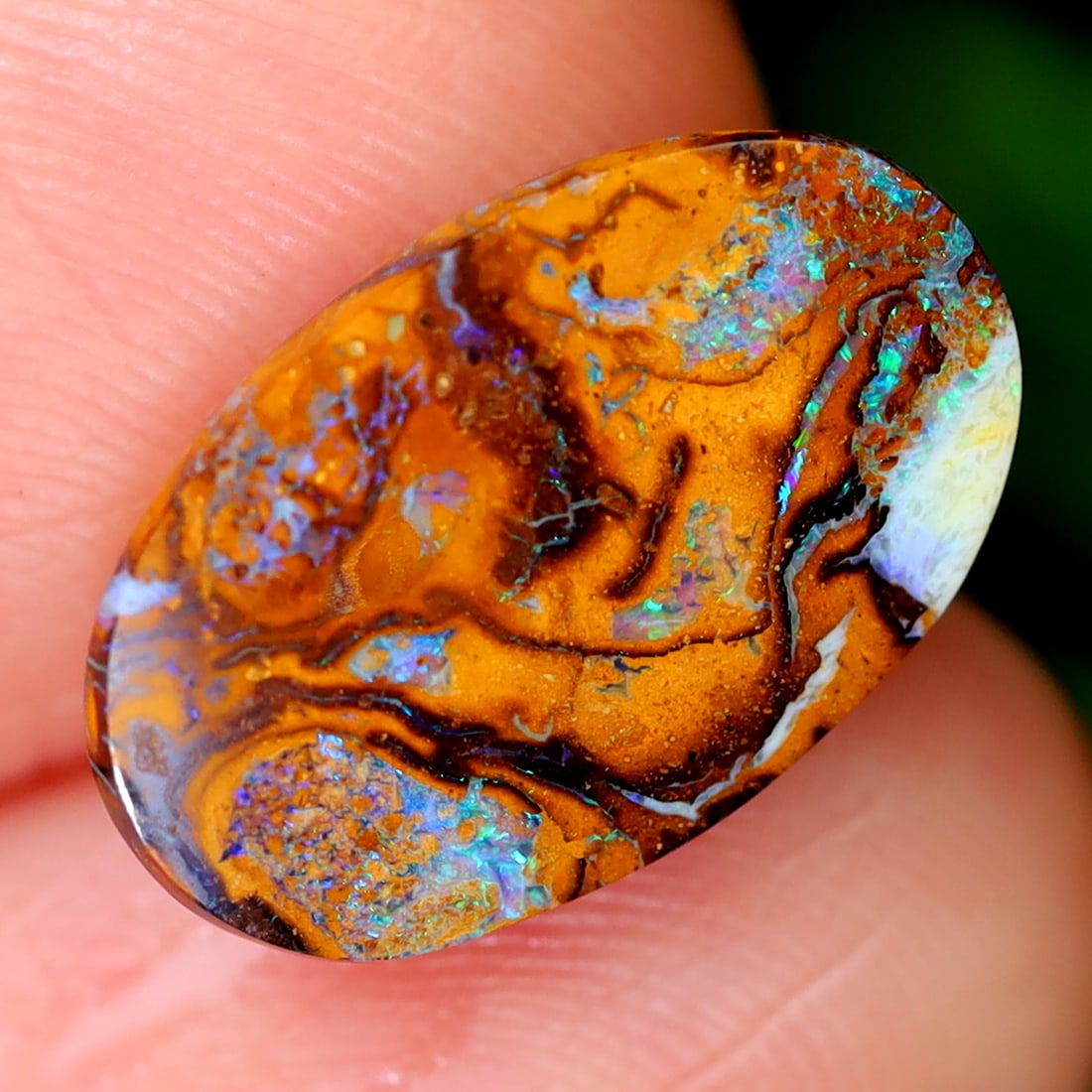 2.84Ct Koroit Boulder Opal Polished - Australian Opal - Oval Cabochon: Ksmith Jewels Global Welcome to our auction house, today auction brought to you by Ksmith Jewels Global based in Penang, Malaysia specialize in all kinds of opal and color gemstone both in manufacturi
