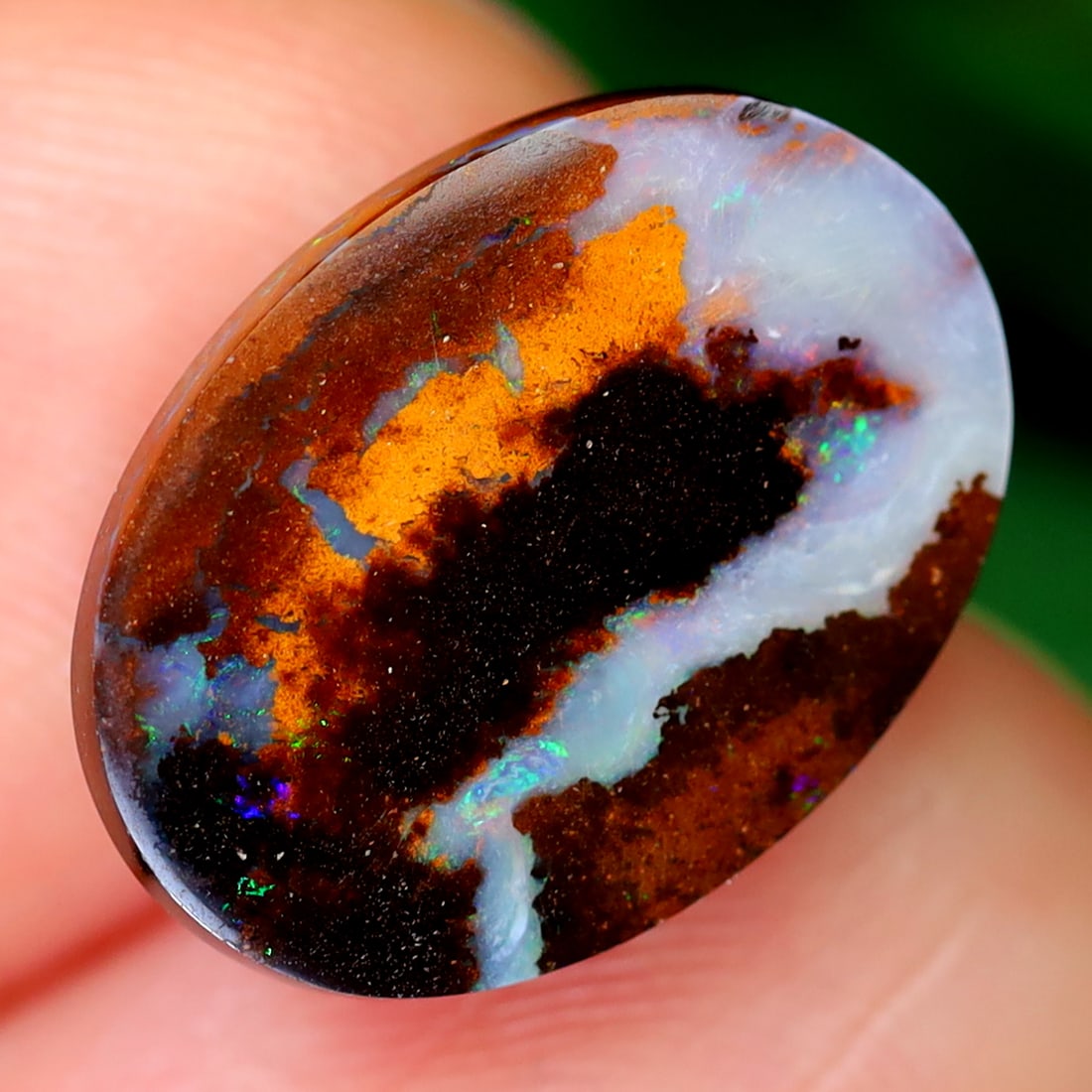 5.27Ct Koroit Boulder Opal Polished - Australian Opal - Oval Cabochon: Ksmith Jewels Global Welcome to our auction house, today auction brought to you by Ksmith Jewels Global based in Penang, Malaysia specialize in all kinds of opal and color gemstone both in manufacturi