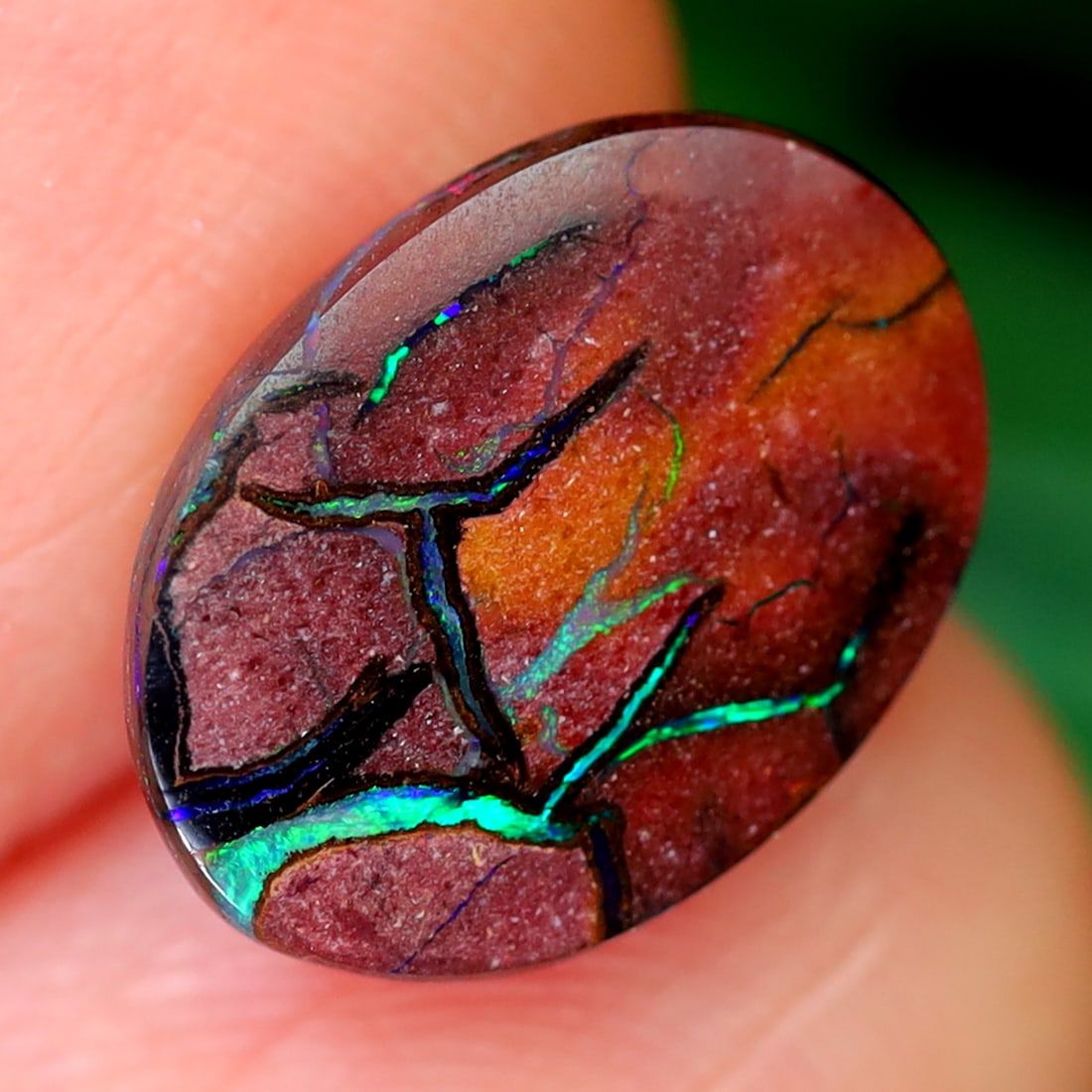 2.72Ct Koroit Boulder Opal Polished - Australian Opal - Oval Cabochon: Ksmith Jewels Global Welcome to our auction house, today auction brought to you by Ksmith Jewels Global based in Penang, Malaysia specialize in all kinds of opal and color gemstone both in manufacturi