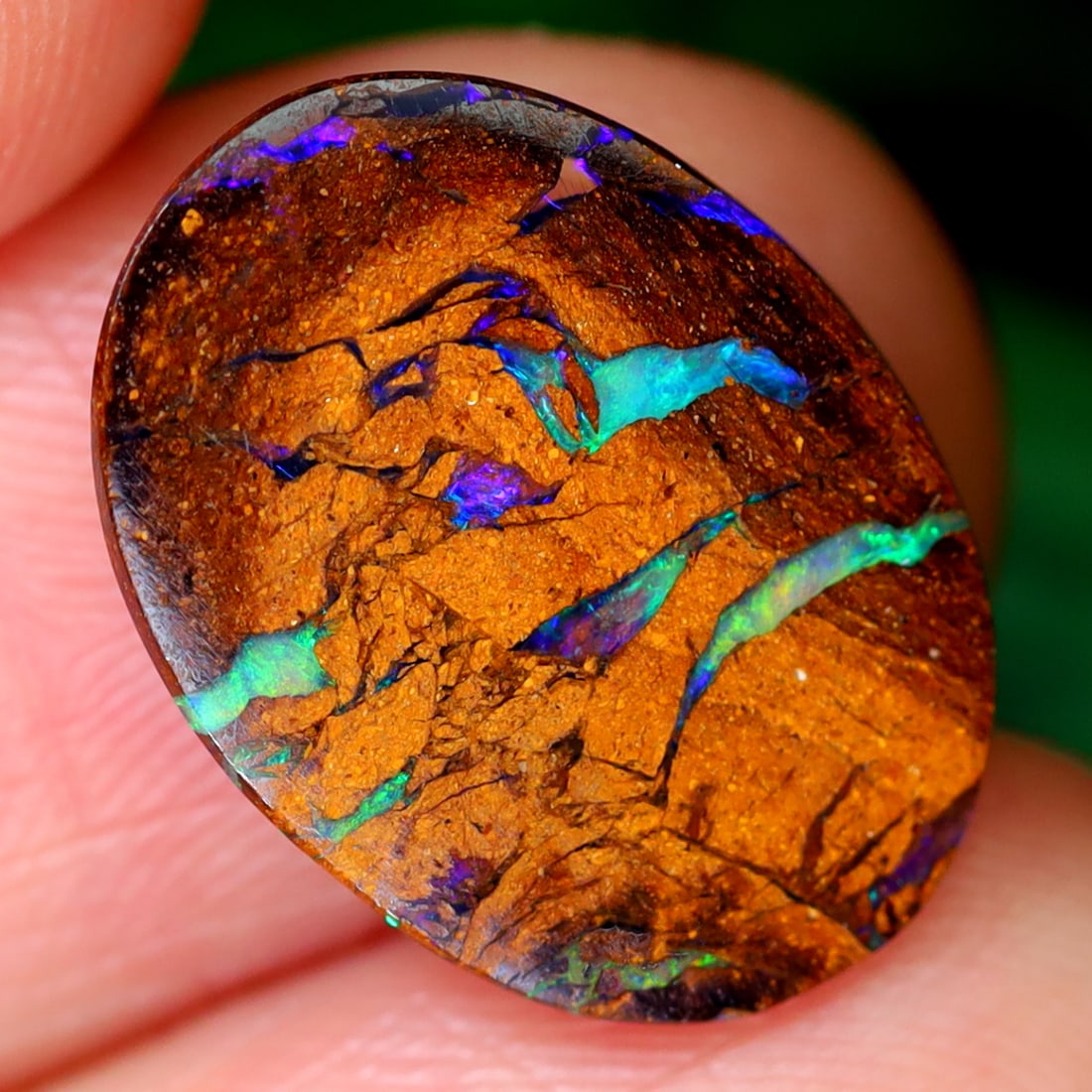3.53Ct Koroit Matrix Boulder Opal Polished - Australian Opal - Oval Cabochon: Ksmith Jewels Global Welcome to our auction house, today auction brought to you by Ksmith Jewels Global based in Penang, Malaysia specialize in all kinds of opal and color gemstone both in manufacturi