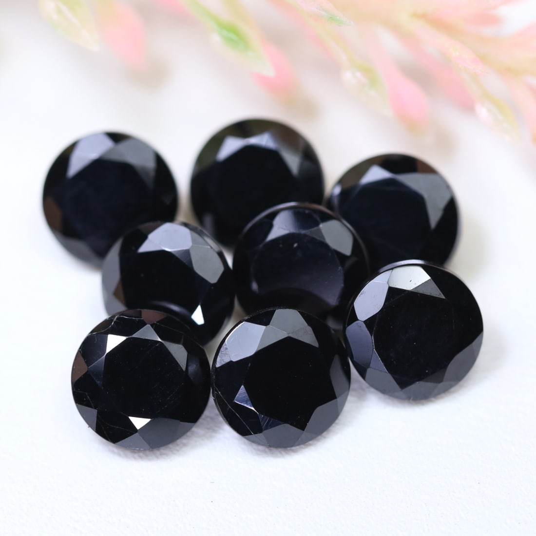 13.52Ct Natural Wholesale Black Spinel Lot - Sri Lanka Gemstone - Round Faceted: Ksmith Jewels Global Welcome to our auction house, today auction brought to you by Ksmith Jewels Global based in Penang, Malaysia specialize in all kinds of opal and color gemstone both in manufacturi