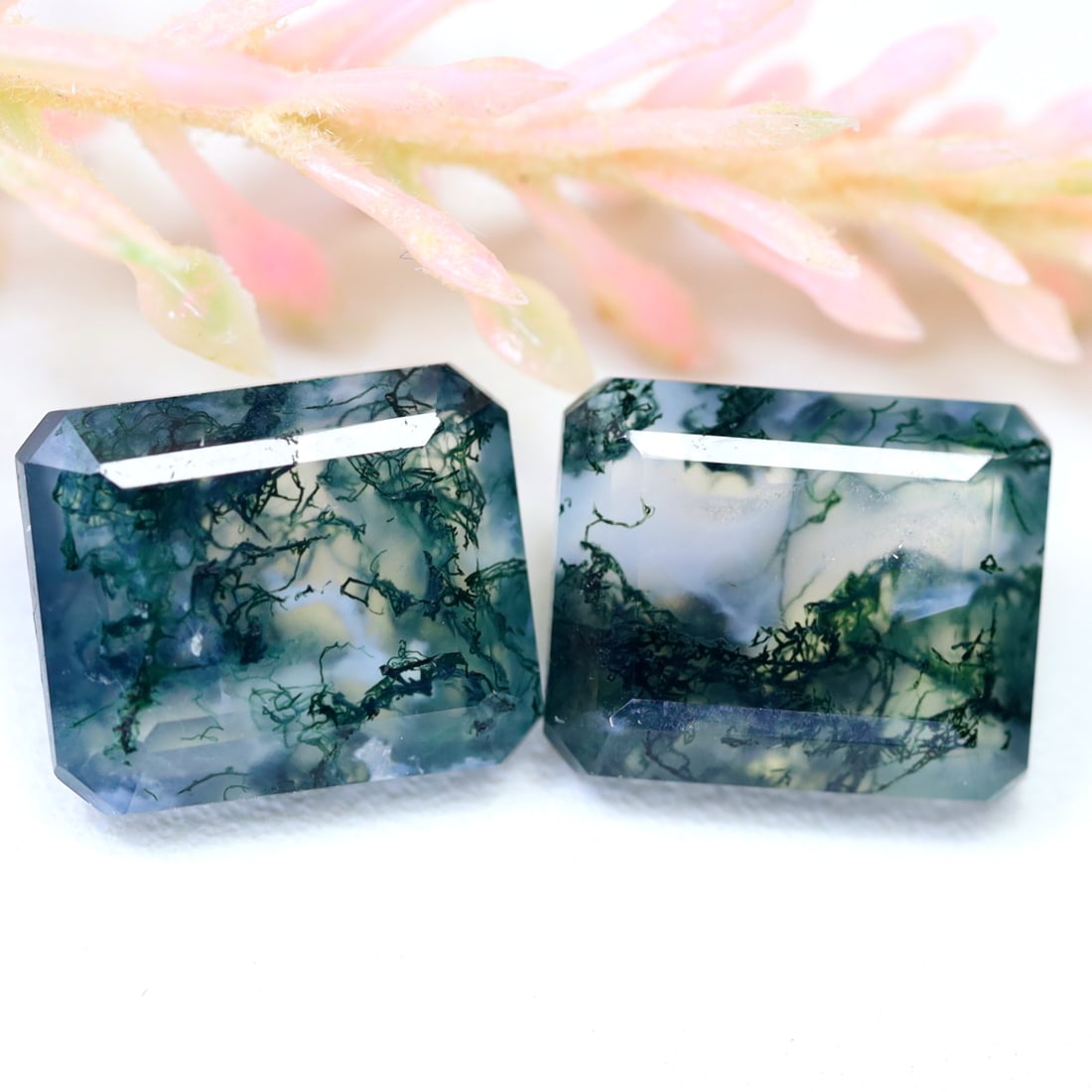 6.27Ct Natural Green Moss Agate - India Gemstone - Octagon Faceted: Ksmith Jewels Global Welcome to our auction house, today auction brought to you by Ksmith Jewels Global based in Penang, Malaysia specialize in all kinds of opal and color gemstone both in manufacturi
