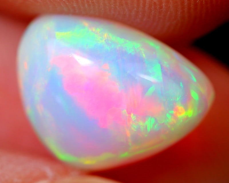 2.96Ct Natural Ethiopian Welo Opal - Ethiopian Opal - Trilliant Cabochon (1 of 3)