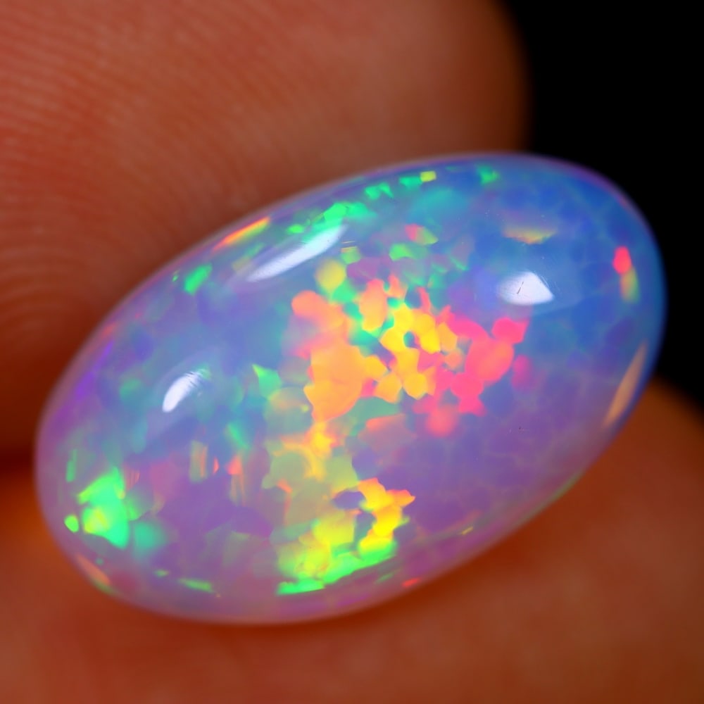 4.85Ct Welo Opal Polished - Ethiopian Opal - Oval Cabochon: Ksmith Jewels Global Welcome to our auction house, today auction brought to you by Ksmith Jewels Global based in Penang, Malaysia specialize in all kinds of opal and color gemstone both in manufacturi