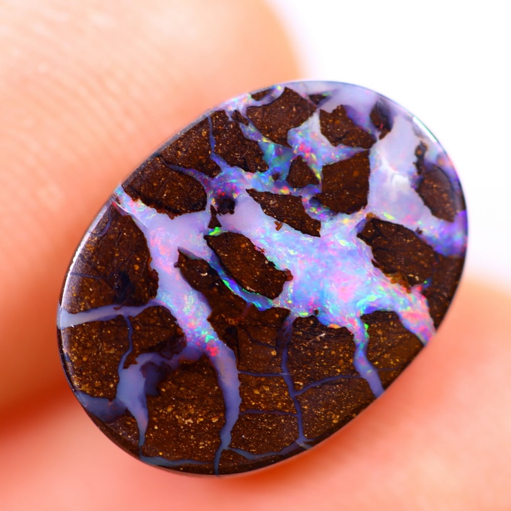 3.45Ct Koroit Boulder Opal Polished - Australian Opal - Oval Cabochon: Ksmith Jewels Global Welcome to our auction house, today auction brought to you by Ksmith Jewels Global based in Penang, Malaysia specialize in all kinds of opal and color gemstone both in manufacturi
