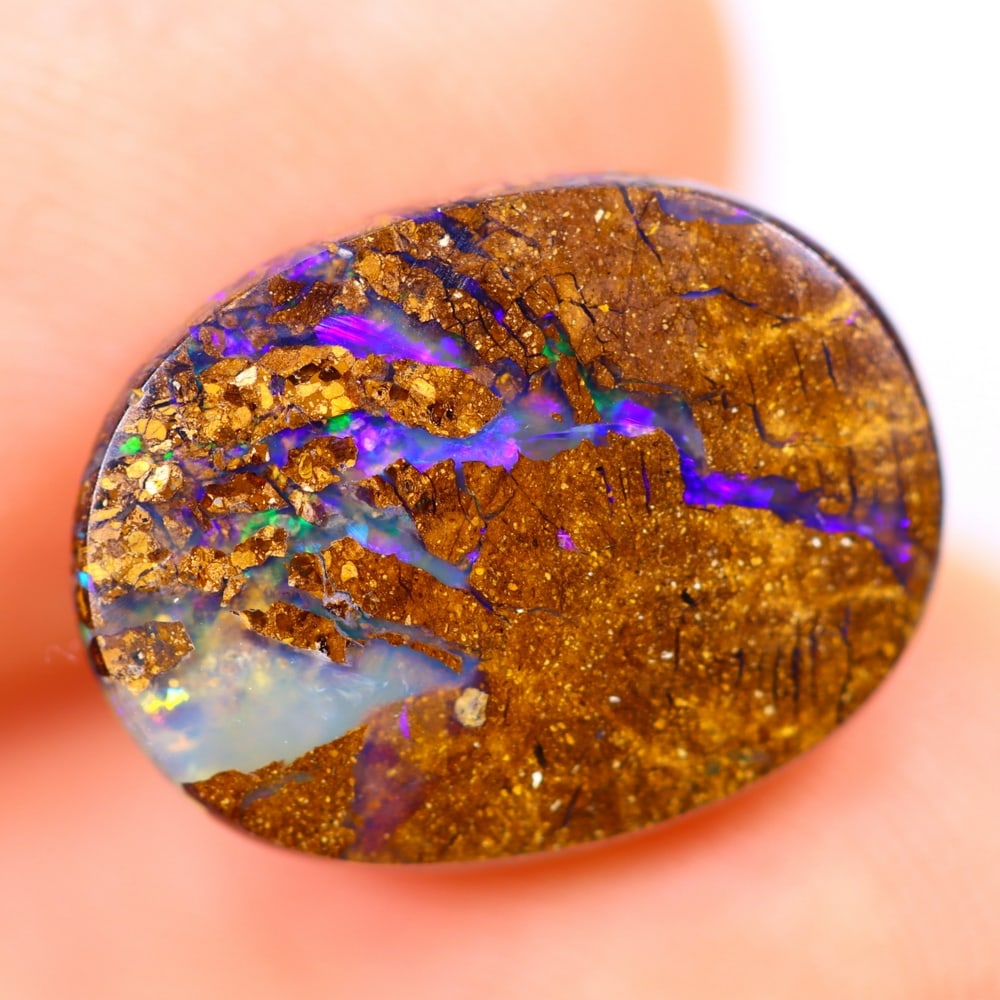 4.57Ct Koroit Boulder Opal Polished - Australian Opal - Oval Cabochon: Ksmith Jewels Global Welcome to our auction house, today auction brought to you by Ksmith Jewels Global based in Penang, Malaysia specialize in all kinds of opal and color gemstone both in manufacturi