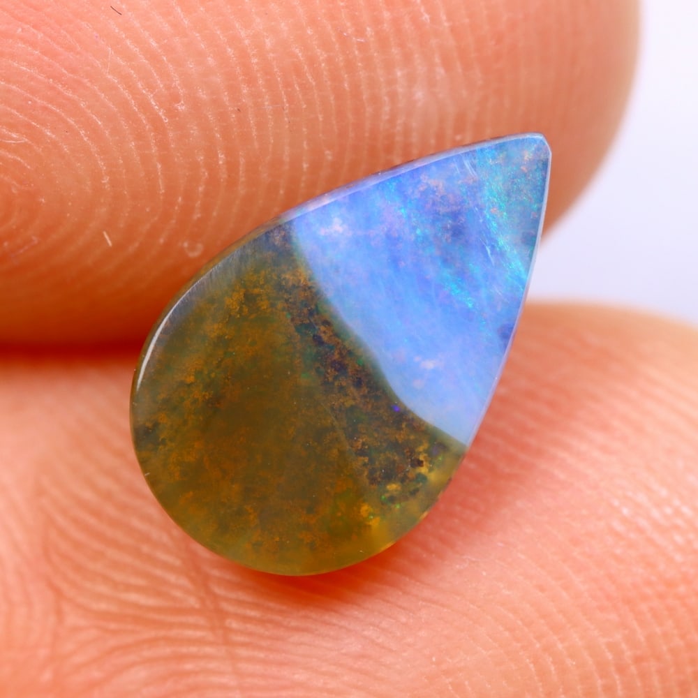 1.29Ct Winton Boulder Opal Polished - Australian Opal - Pear Cabochon: Ksmith Jewels Global Welcome to our auction house, today auction brought to you by Ksmith Jewels Global based in Penang, Malaysia specialize in all kinds of opal and color gemstone both in manufacturi