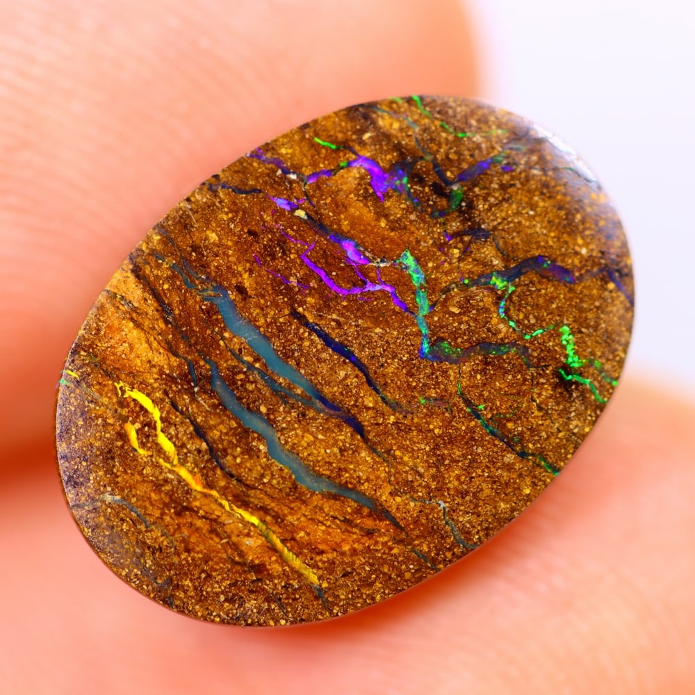 4.09Ct Koroit Matrix Boulder Opal Polished - Australian Opal - Oval Cabochon: Ksmith Jewels Global Welcome to our auction house, today auction brought to you by Ksmith Jewels Global based in Penang, Malaysia specialize in all kinds of opal and color gemstone both in manufacturi