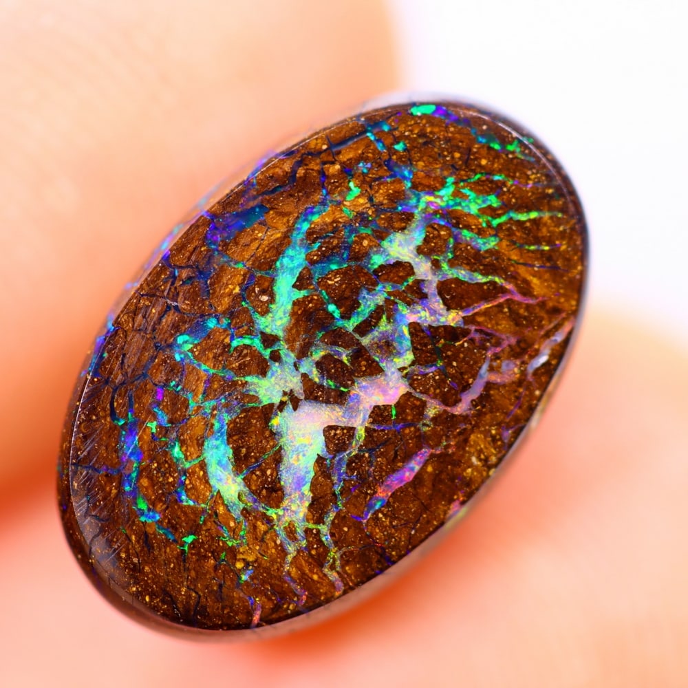 4.29Ct Koroit Matrix Boulder Opal Polished - Australian Opal - Oval Cabochon: Ksmith Jewels Global Welcome to our auction house, today auction brought to you by Ksmith Jewels Global based in Penang, Malaysia specialize in all kinds of opal and color gemstone both in manufacturi