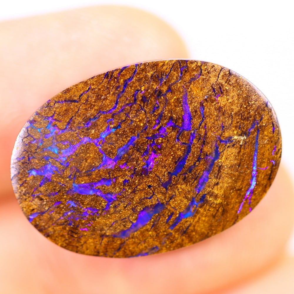 13.85Ct Koroit Boulder Opal Polished - Australian Opal - Oval Cabochon: Ksmith Jewels Global Welcome to our auction house, today auction brought to you by Ksmith Jewels Global based in Penang, Malaysia specialize in all kinds of opal and color gemstone both in manufacturi