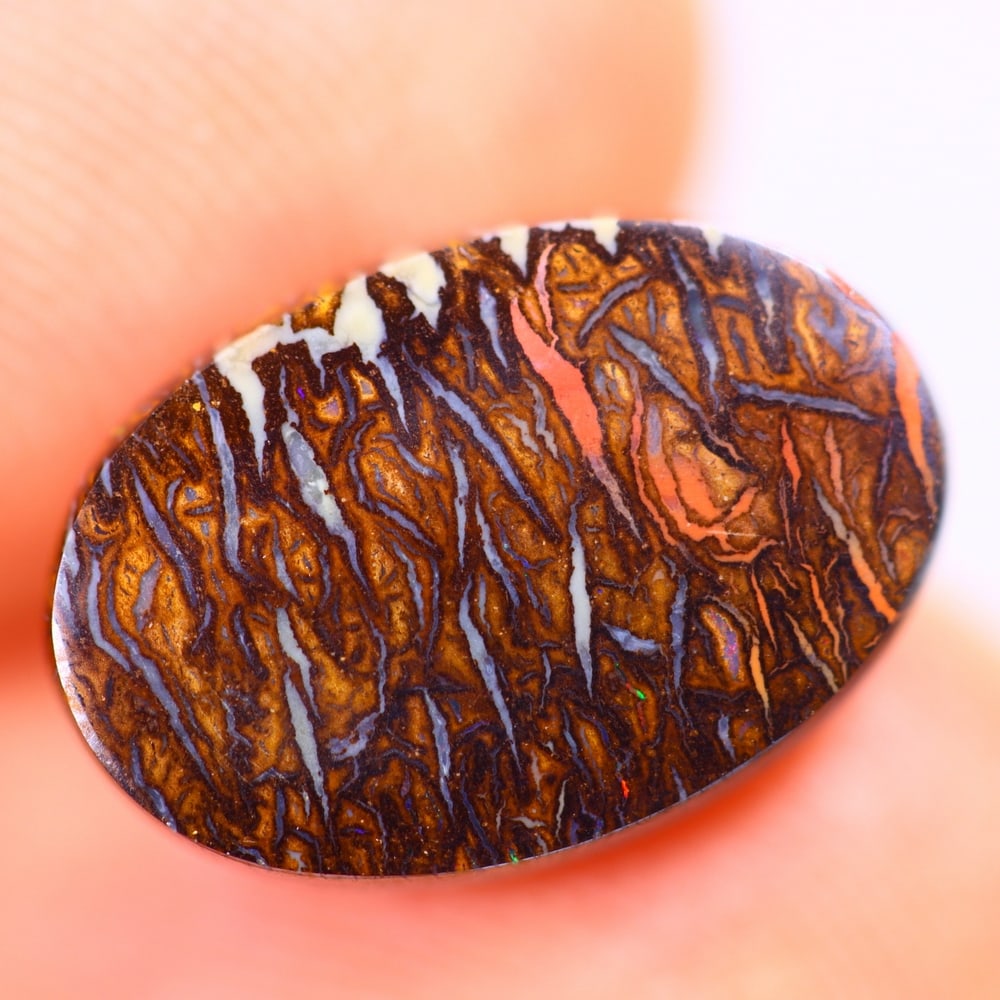 4.29Ct Boulder Opal Polished - Australian Opal - Oval Cabochon: Ksmith Jewels Global Welcome to our auction house, today auction brought to you by Ksmith Jewels Global based in Penang, Malaysia specialize in all kinds of opal and color gemstone both in manufacturi