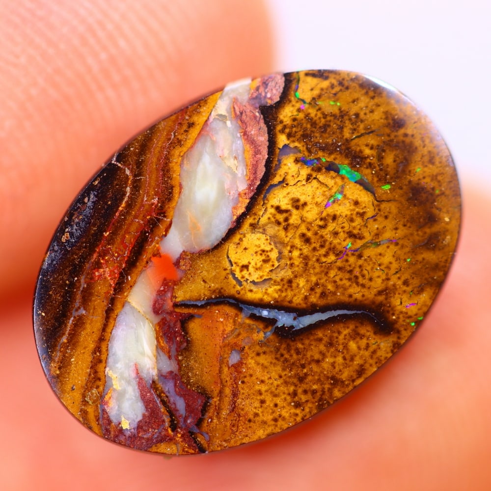 4.05Ct Boulder Opal Polished - Australian Opal - Oval Cabochon: Ksmith Jewels Global Welcome to our auction house, today auction brought to you by Ksmith Jewels Global based in Penang, Malaysia specialize in all kinds of opal and color gemstone both in manufacturi