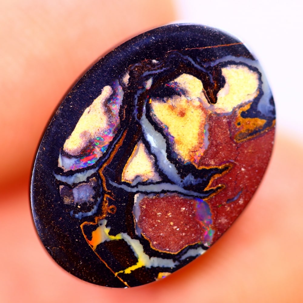 6.26Ct Boulder Opal Polished - Australian Opal - Oval Cabochon: Ksmith Jewels Global Welcome to our auction house, today auction brought to you by Ksmith Jewels Global based in Penang, Malaysia specialize in all kinds of opal and color gemstone both in manufacturi